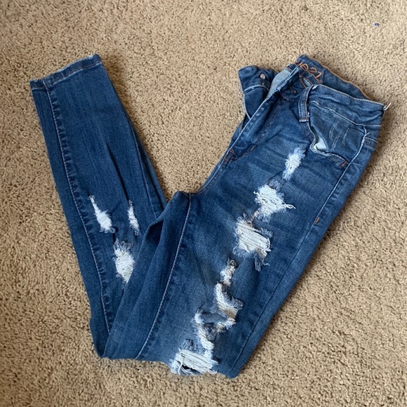 Rue21 Denim - Rue21 dark wash ripped skinny jeans